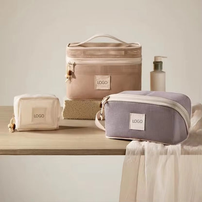 Portable Mesh Makeup Bag Cosmetic Bag