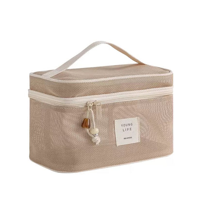 Portable Mesh Makeup Bag Cosmetic Bag