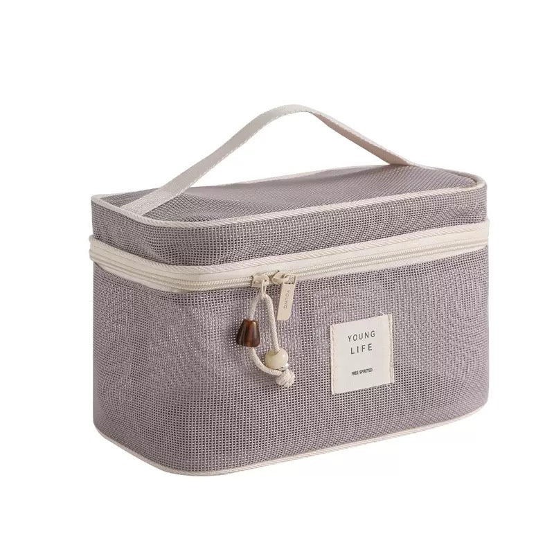 Portable Mesh Makeup Bag Cosmetic Bag