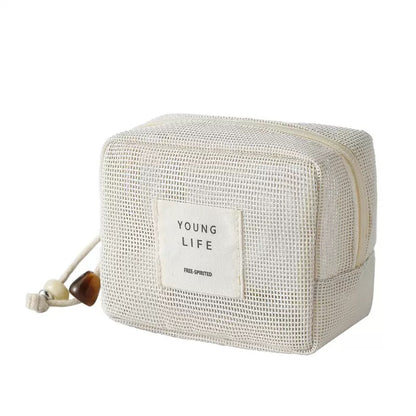 Portable Mesh Makeup Bag Cosmetic Bag