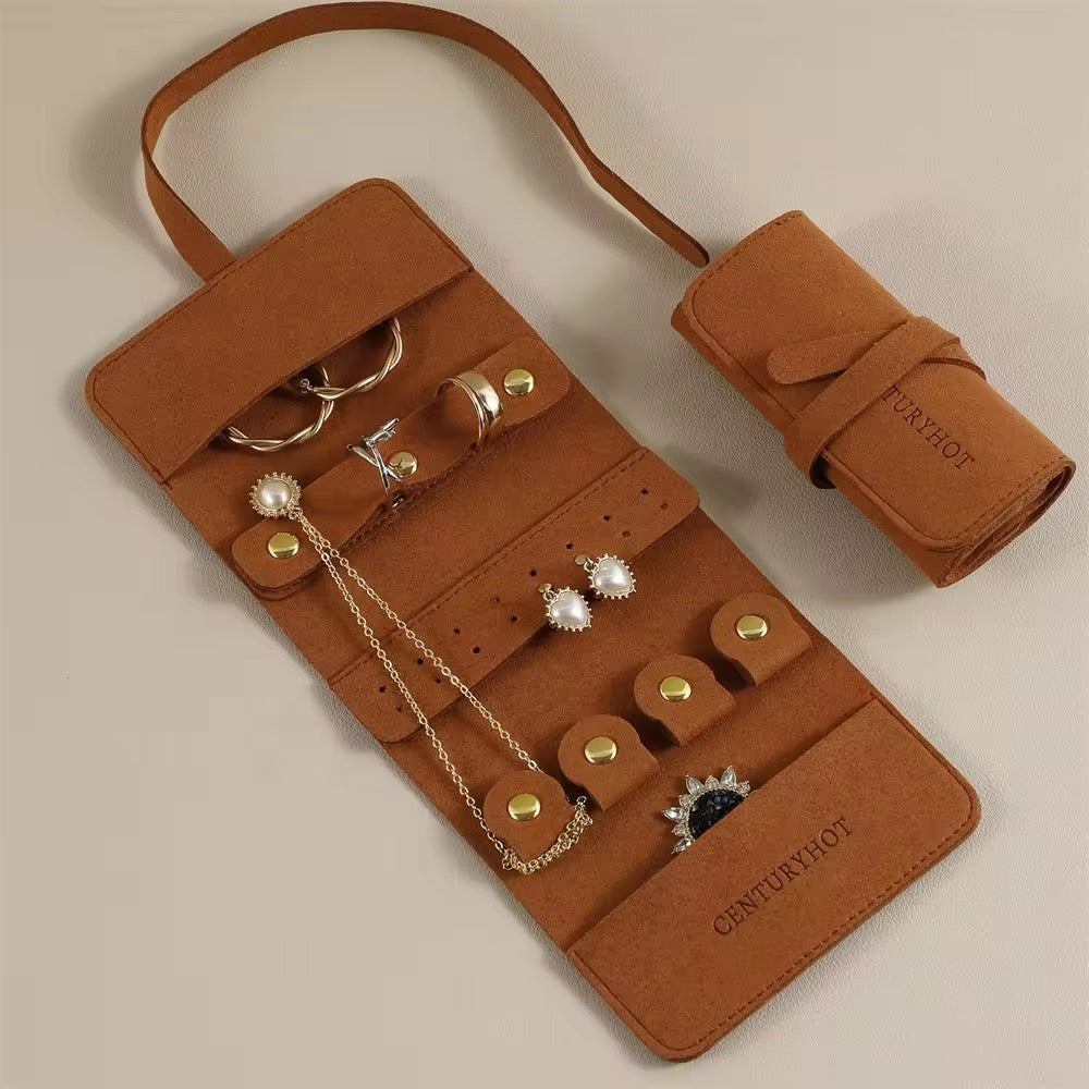 Portable Multi-Function Jewelry Roll-Up Bag