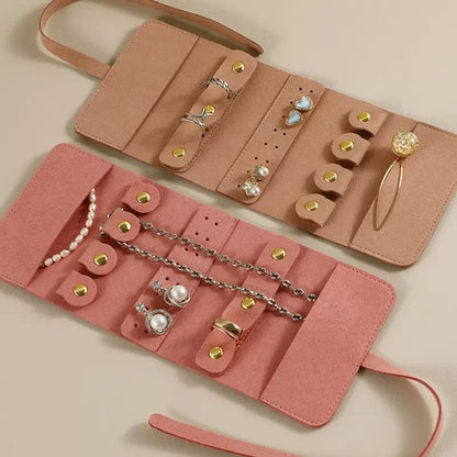 Portable Multi-Function Jewelry Roll-Up Bag