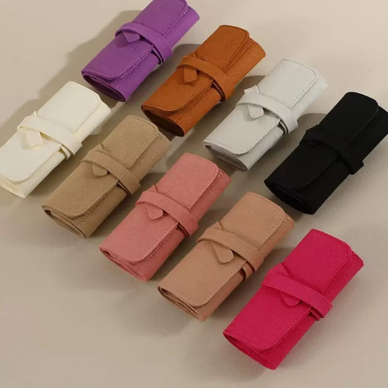 Portable Multi-Function Jewelry Roll-Up Bag