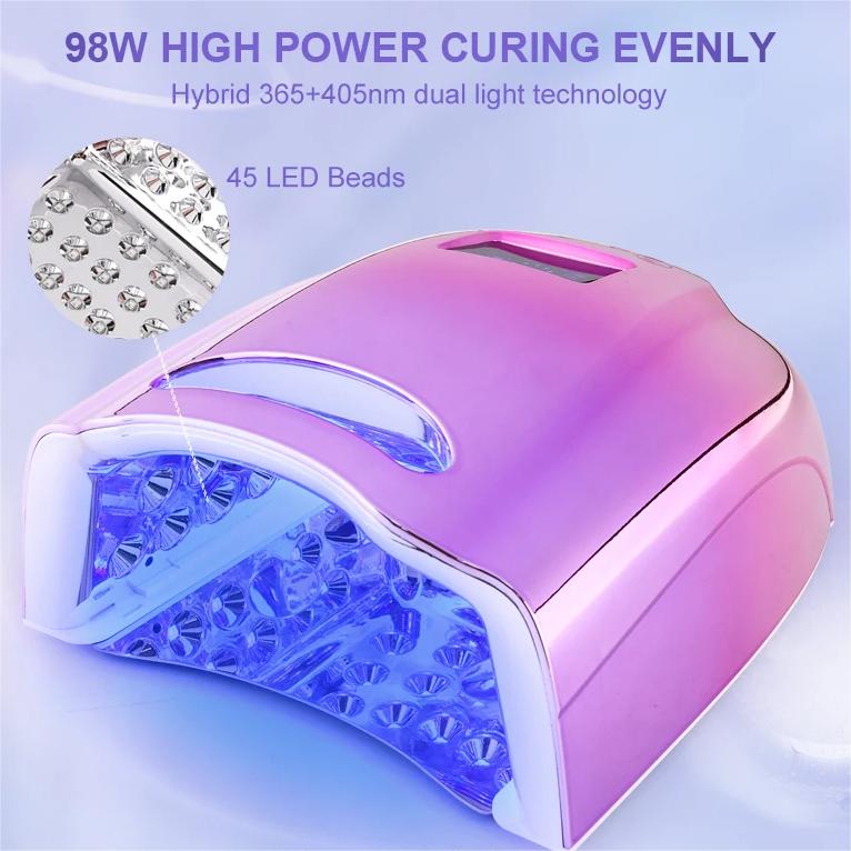 128W LED Nail Lamp Rechargeable - Pansytracy