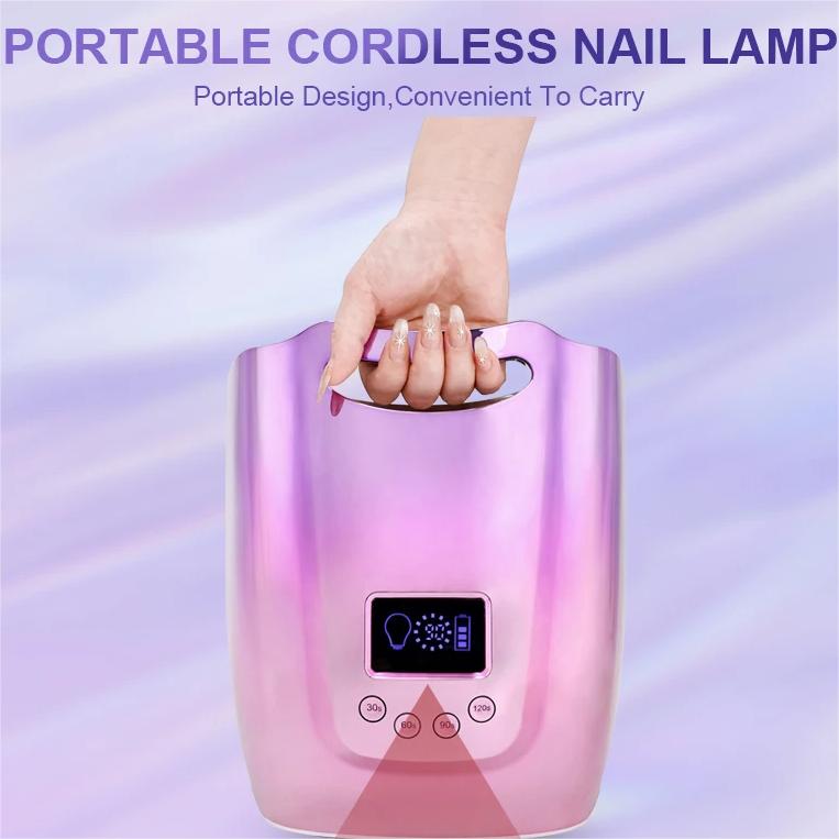 128W LED Nail Lamp Rechargeable - Pansytracy