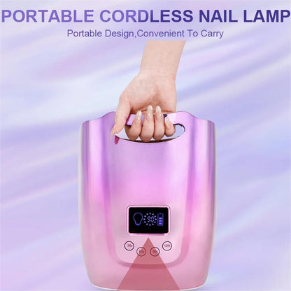 128W LED Nail Lamp Rechargeable - Pansytracy