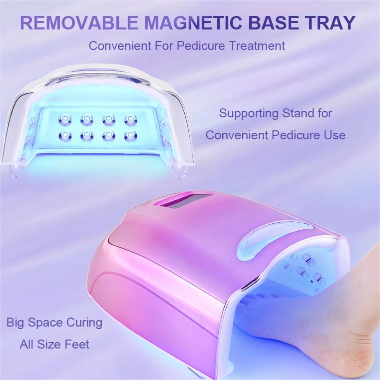 128W LED Nail Lamp Rechargeable - Pansytracy