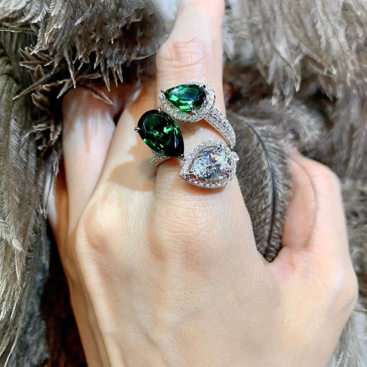 Sapphire Open Ring