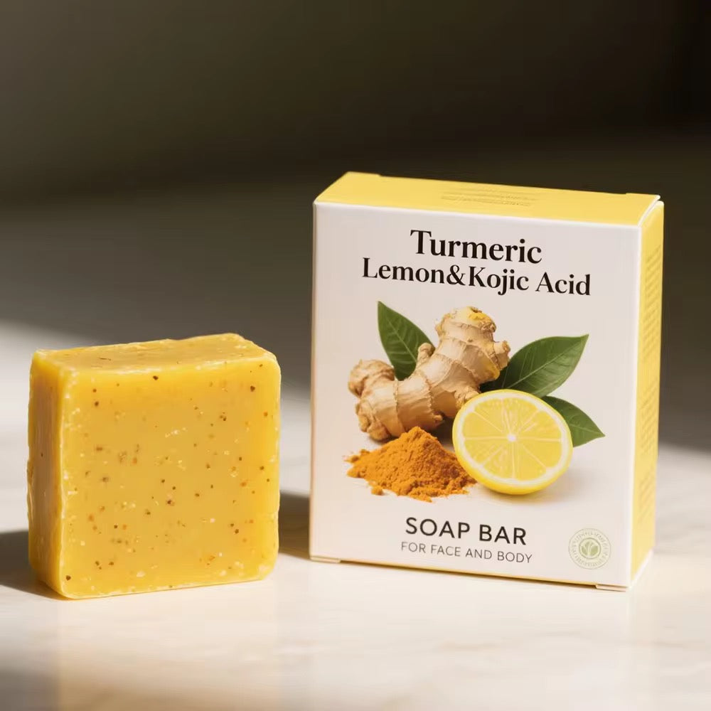 Turmenic Lemon & Kojic Acid Soap for Body & Face