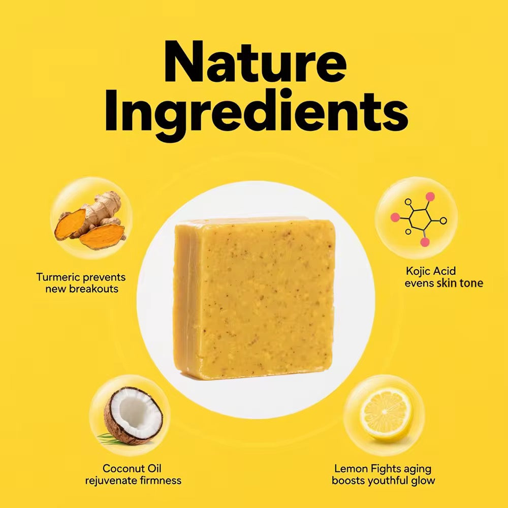 Turmenic Lemon & Kojic Acid Soap for Body & Face