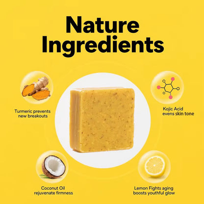 Turmenic Lemon & Kojic Acid Soap for Body & Face