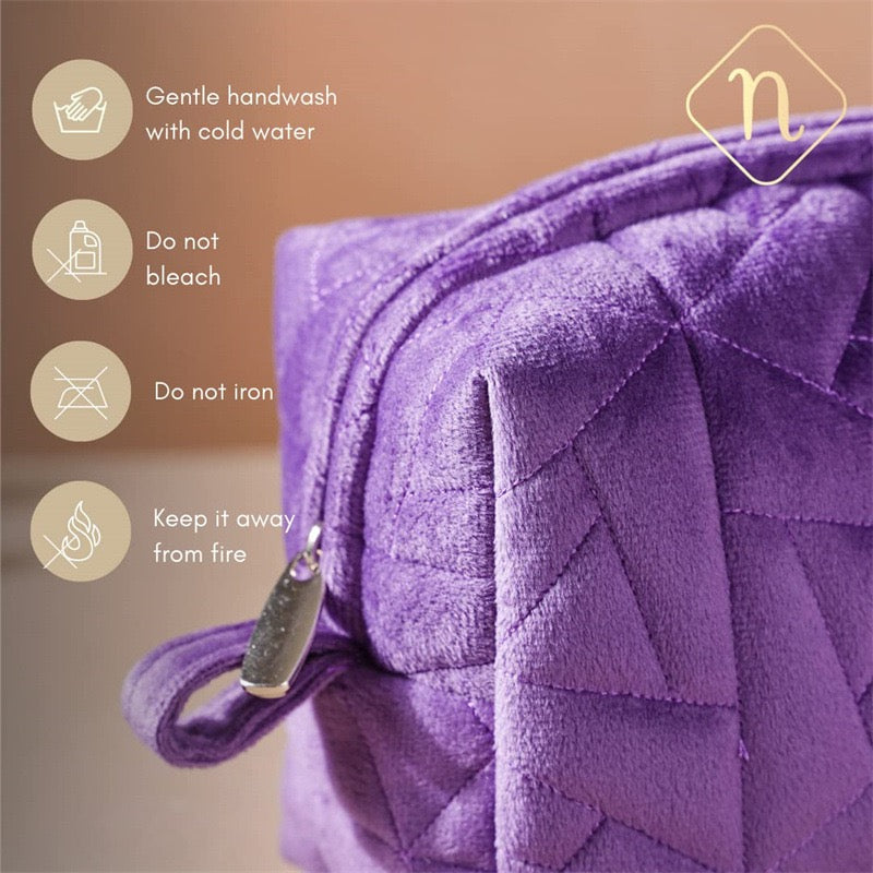 Velvet Cosmetic Storage Pouch