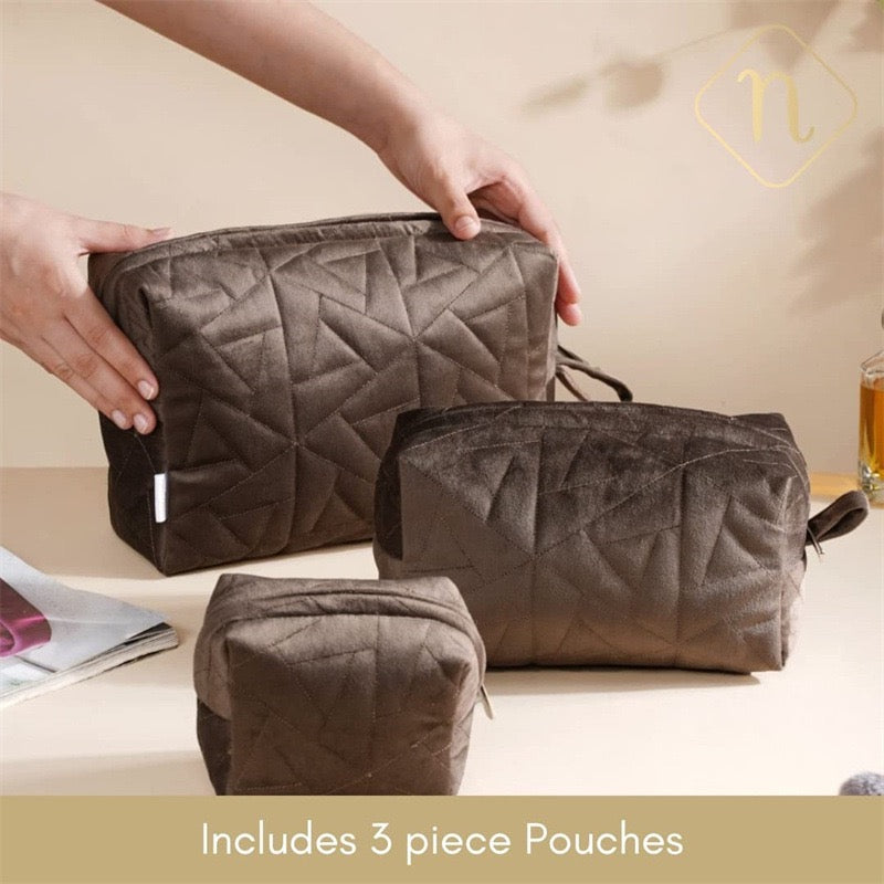 Velvet Cosmetic Storage Pouch