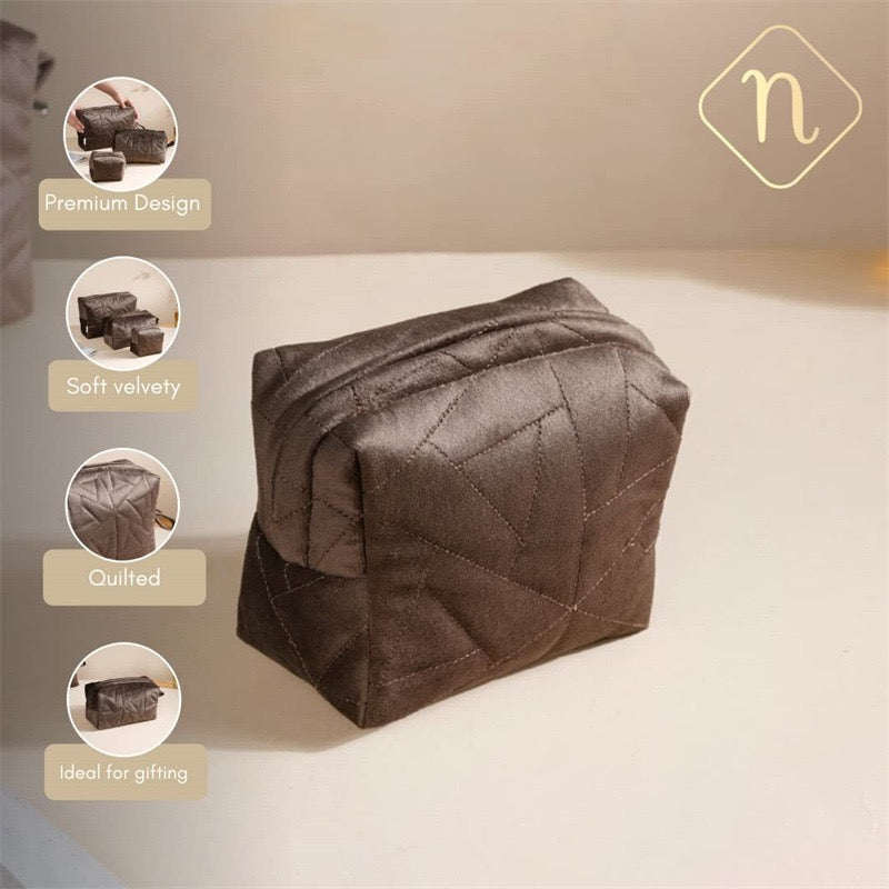 Velvet Cosmetic Storage Pouch