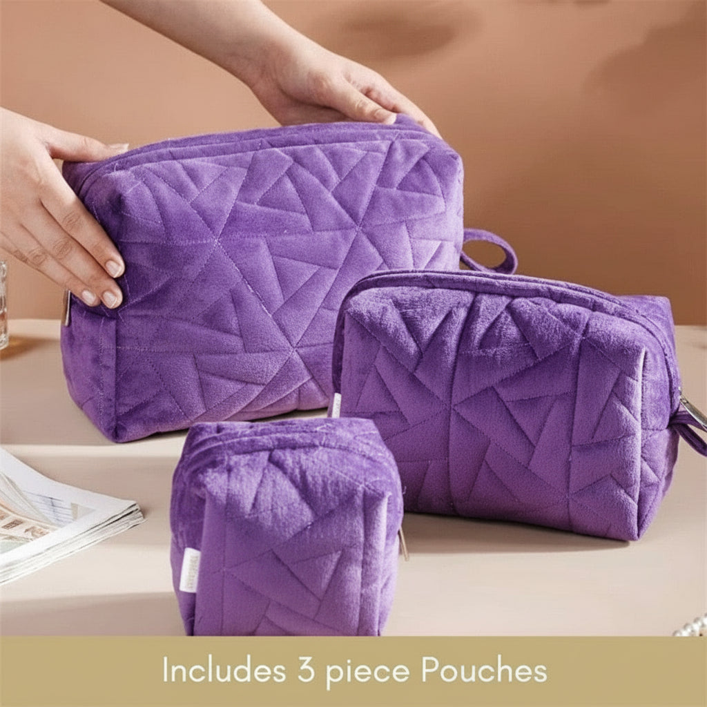 Velvet Cosmetic Storage Pouch