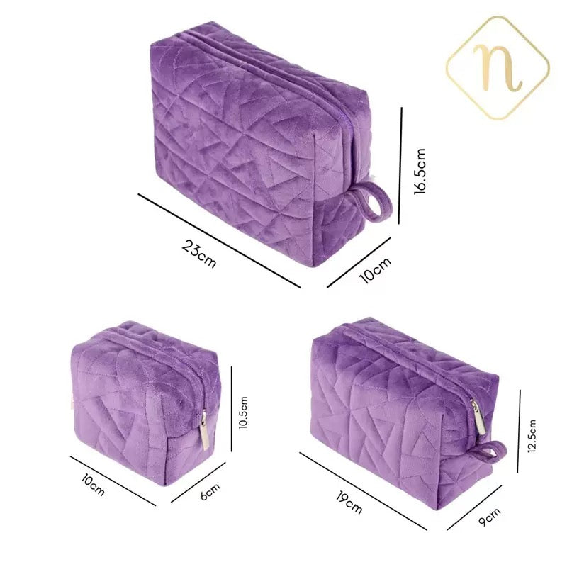 Velvet Cosmetic Storage Pouch