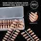 300pcs Long Pointed Nude Color Press-On Nails for Easy DIY Wearable Nails - Pansytracy