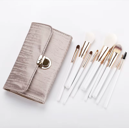 White Beauty Tools 10Pcs Makeup Brush Set - PANSYTRACY