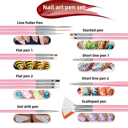 DIY Nail Painting Pen Nail Drill Tool Set - Pansytracy
